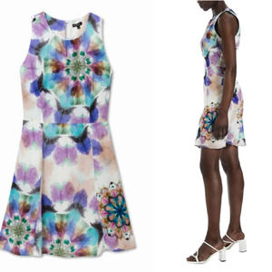 Floral Multicolor Sleeveless Dress